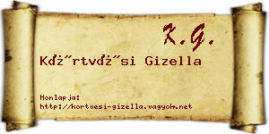 Körtvési Gizella névjegykártya